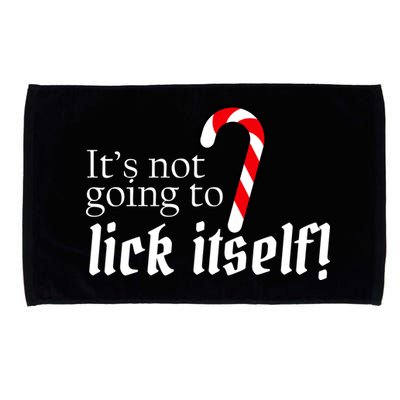 It's Not Going To Lick Itself Candy Cane Microfiber Hand Towel