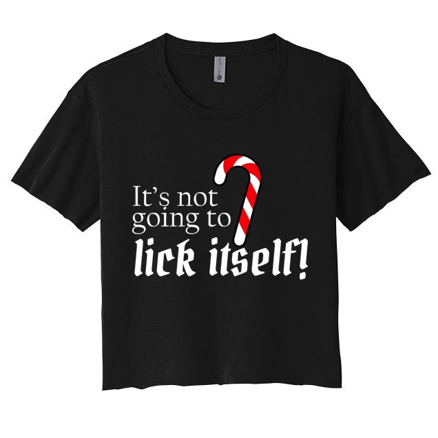 It's Not Going To Lick Itself Candy Cane Crop Top