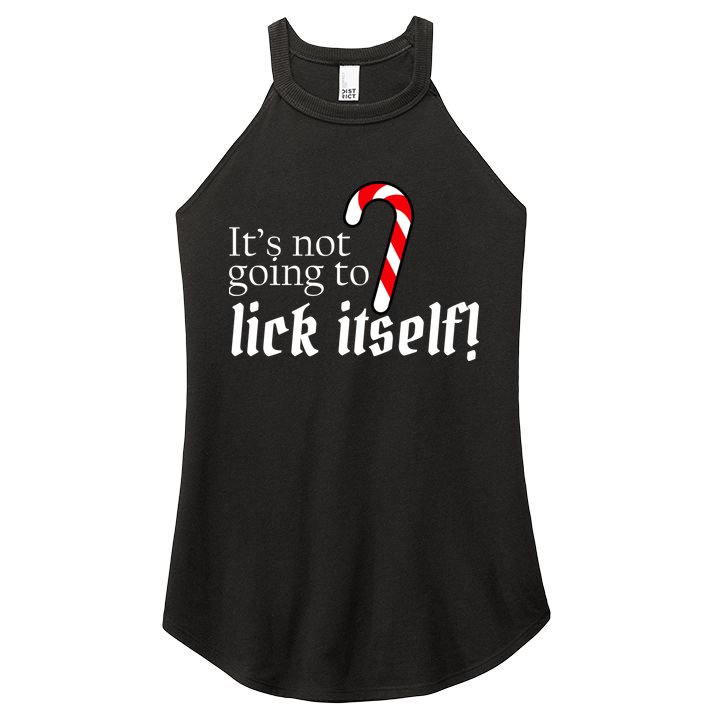 It's Not Going To Lick Itself Candy Cane Women's Perfect Tri Rocker Tank