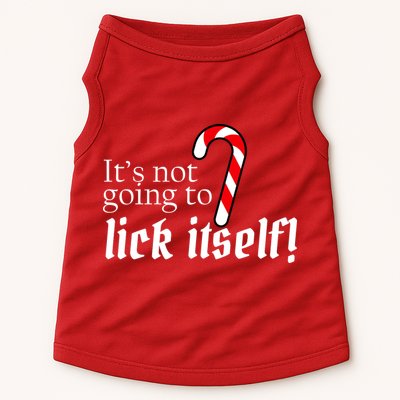 It's Not Going To Lick Itself Candy Cane Doggie Tank