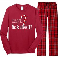 It's Not Going To Lick Itself Candy Cane Long Sleeve Pajama Set