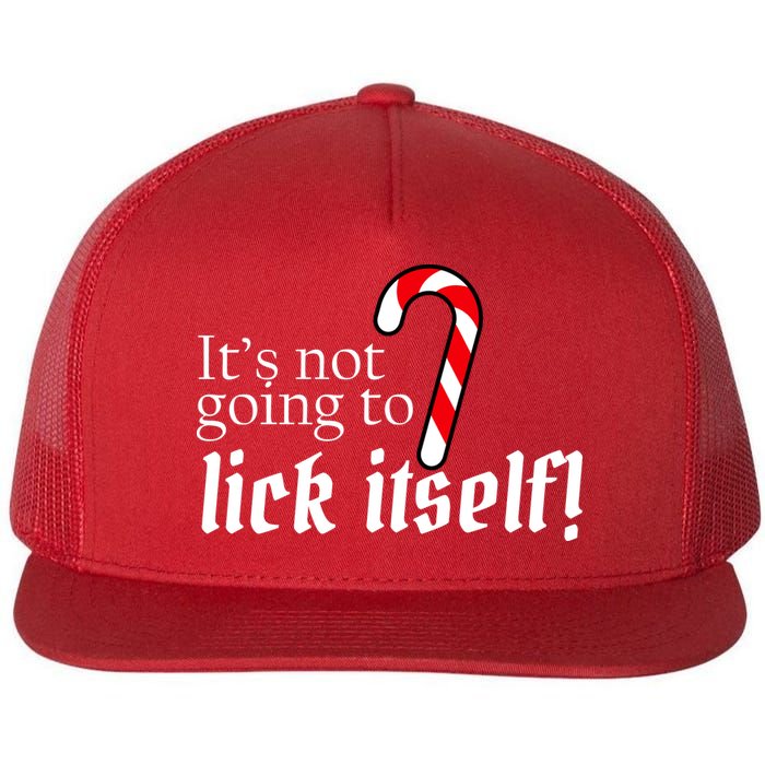 It's Not Going To Lick Itself Candy Cane Flatbill Hat
