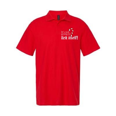 It's Not Going To Lick Itself Candy Cane Softstyle Adult Sport Polo