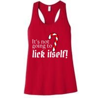 It's Not Going To Lick Itself Candy Cane Womens Tank Top