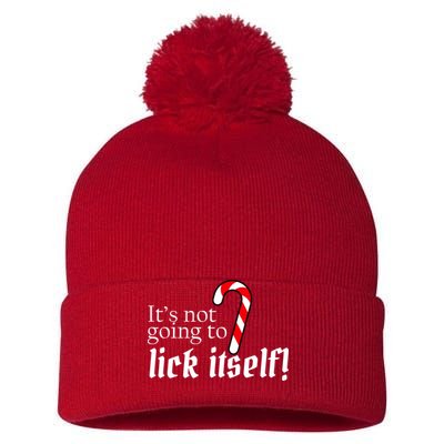 It's Not Going To Lick Itself Candy Cane Pom Pom 12in Knit Beanie