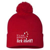 It's Not Going To Lick Itself Candy Cane Pom Pom 12in Knit Beanie