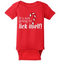 It's Not Going To Lick Itself Candy Cane Baby Bodysuit