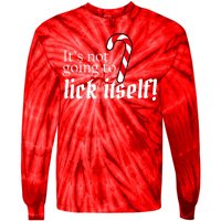 It's Not Going To Lick Itself Candy Cane Tie-Dye Long Sleeve Shirt