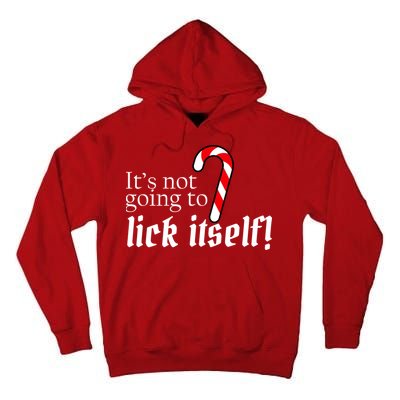 It's Not Going To Lick Itself Candy Cane Tall Hoodie