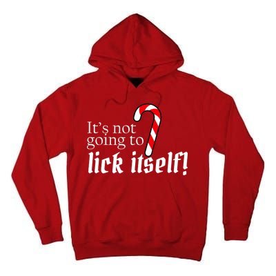 It's Not Going To Lick Itself Candy Cane Tall Hoodie