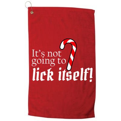 It's Not Going To Lick Itself Candy Cane Golf Towel