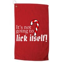 It's Not Going To Lick Itself Candy Cane Golf Towel