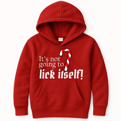 It's Not Going To Lick Itself Candy Cane Kids Hoodie