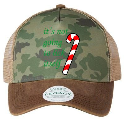 It's Not Going To Lick Itself Funny Naughty Christmas Legacy Tie Dye Trucker Hat