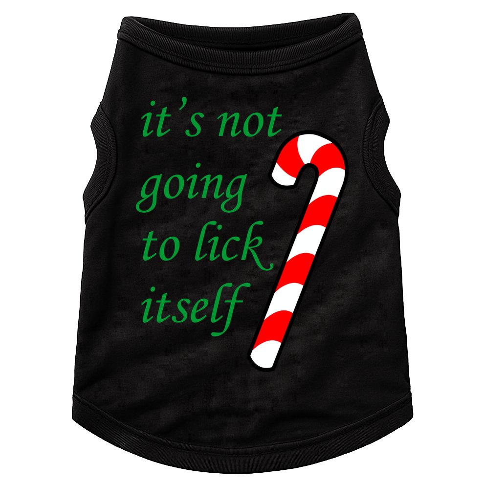 It's Not Going To Lick Itself Funny Naughty Christmas Doggie Tank