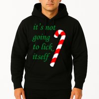 It's Not Going To Lick Itself Funny Naughty Christmas Hoodie
