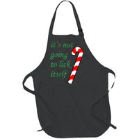 It's Not Going To Lick Itself Funny Naughty Christmas Full-Length Apron With Pockets