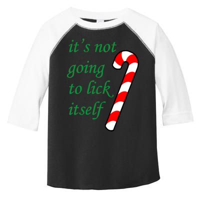 It's Not Going To Lick Itself Funny Naughty Christmas Toddler Fine Jersey T-Shirt