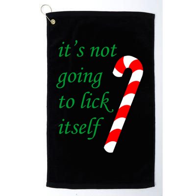 It's Not Going To Lick Itself Funny Naughty Christmas Golf Towel