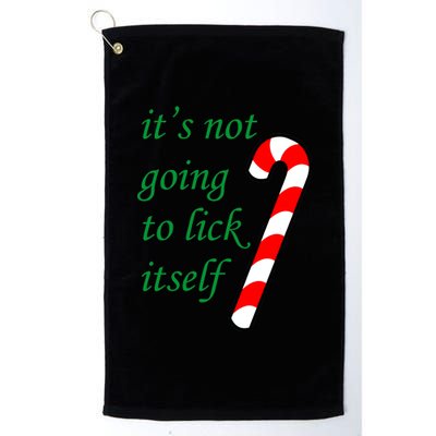 It's Not Going To Lick Itself Funny Naughty Christmas Platinum Collection Golf Towel