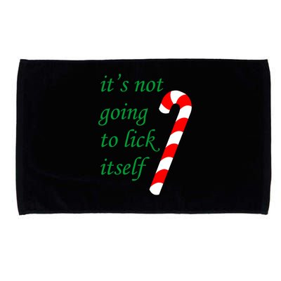 It's Not Going To Lick Itself Funny Naughty Christmas Microfiber Hand Towel