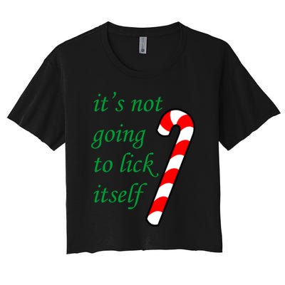 It's Not Going To Lick Itself Funny Naughty Christmas Crop Top