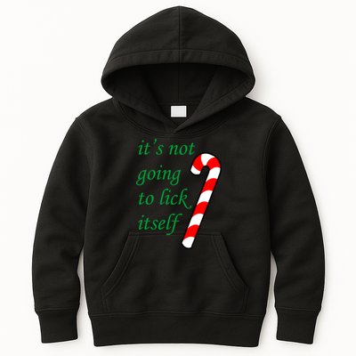 It's Not Going To Lick Itself Funny Naughty Christmas Kids Hoodie