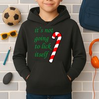 It's Not Going To Lick Itself Funny Naughty Christmas Kids Hoodie