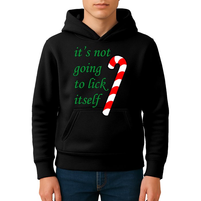 It's Not Going To Lick Itself Funny Naughty Christmas Kids Hoodie