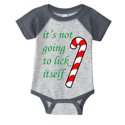 It's Not Going To Lick Itself Funny Naughty Christmas Infant Baby Jersey Bodysuit