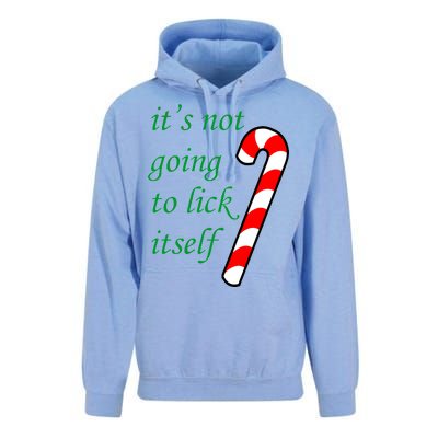 It's Not Going To Lick Itself Funny Naughty Christmas Unisex Surf Hoodie