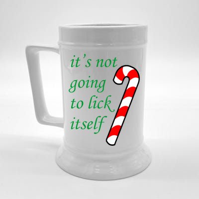 It's Not Going To Lick Itself Funny Naughty Christmas Beer Stein