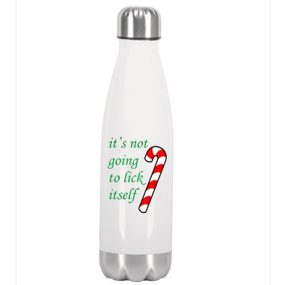 It's Not Going To Lick Itself Funny Naughty Christmas Stainless Steel Insulated Water Bottle