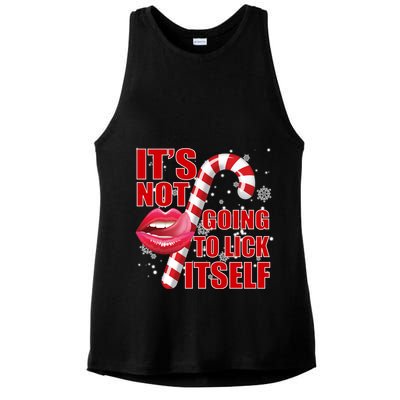 It's Not Going To Lick Itself Funny X-Mas Ladies PosiCharge Tri-Blend Wicking Tank