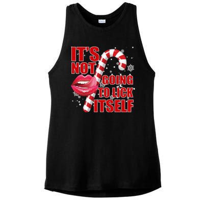 It's Not Going To Lick Itself Funny X-Mas Ladies PosiCharge Tri-Blend Wicking Tank