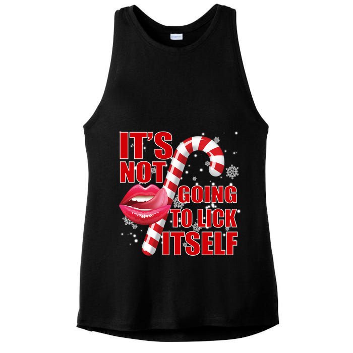 It's Not Going To Lick Itself Funny X-Mas Ladies PosiCharge Tri-Blend Wicking Tank
