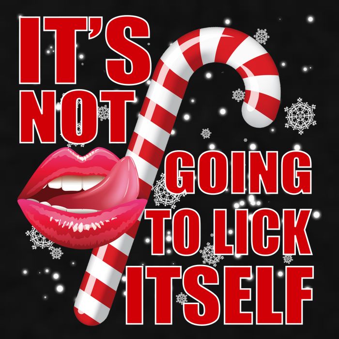 It's Not Going To Lick Itself Funny X-Mas Ladies PosiCharge Tri-Blend Wicking Tank