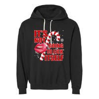 It's Not Going To Lick Itself Funny X-Mas Garment-Dyed Fleece Hoodie