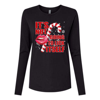 It's Not Going To Lick Itself Funny X-Mas Womens Cotton Relaxed Long Sleeve T-Shirt