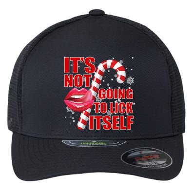 It's Not Going To Lick Itself Funny X-Mas Flexfit Unipanel Trucker Cap