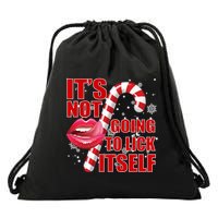 It's Not Going To Lick Itself Funny X-Mas Drawstring Bag