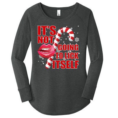 It's Not Going To Lick Itself Funny X-Mas Women's Perfect Tri Tunic Long Sleeve Shirt