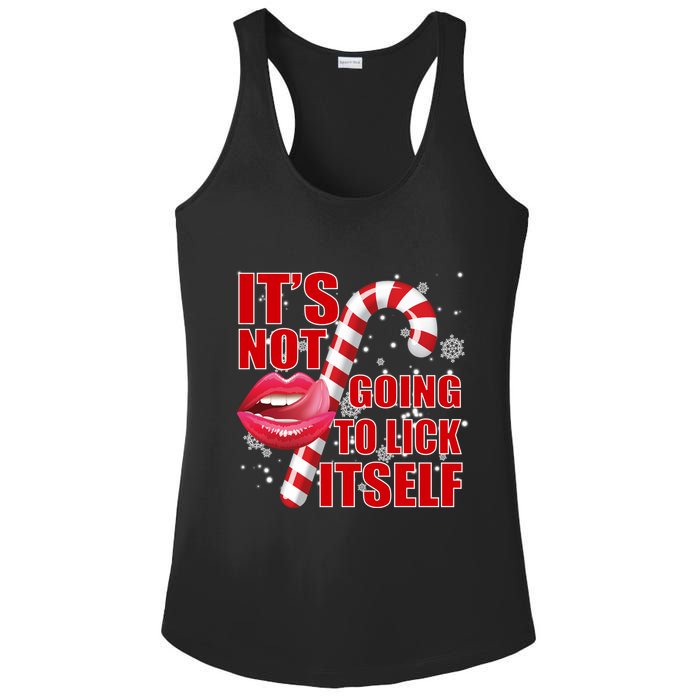 It's Not Going To Lick Itself Funny X-Mas Ladies PosiCharge Competitor Racerback Tank