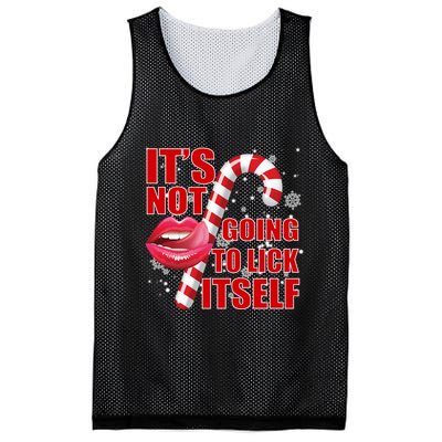 It's Not Going To Lick Itself Funny X-Mas Mesh Reversible Basketball Jersey Tank