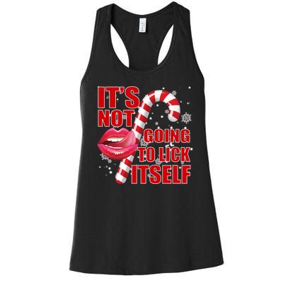 It's Not Going To Lick Itself Funny X-Mas Women's Racerback Tank