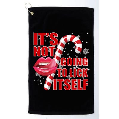 It's Not Going To Lick Itself Funny X-Mas Golf Towel
