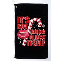It's Not Going To Lick Itself Funny X-Mas Golf Towel