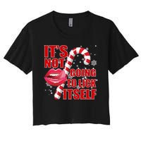 It's Not Going To Lick Itself Funny X-Mas Women's Crop Top Tee