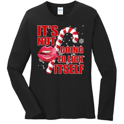 It's Not Going To Lick Itself Funny X-Mas Ladies Long Sleeve Shirt