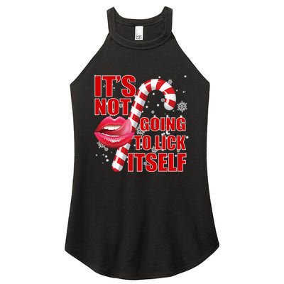 It's Not Going To Lick Itself Funny X-Mas Women's Perfect Tri Rocker Tank
